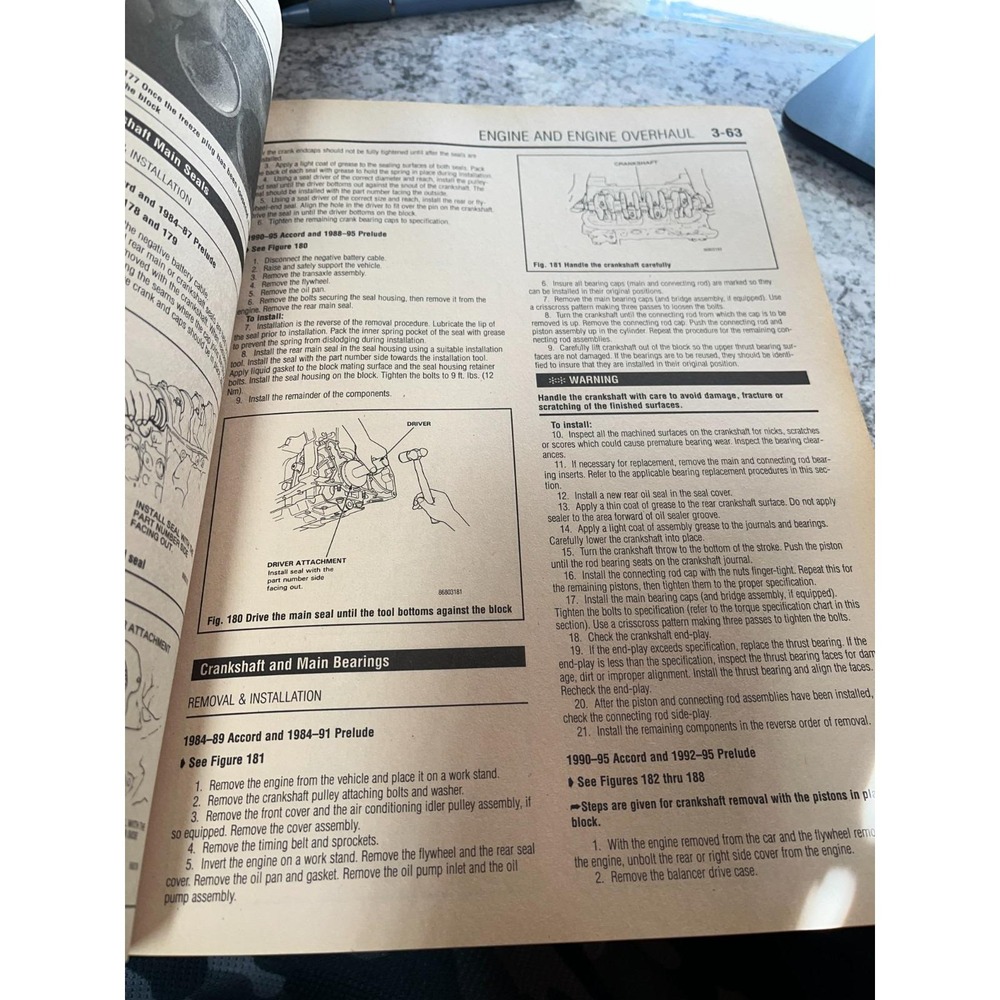 Chilton Repair Manual Honda Accord Prelude‎ Care Shop Manual 30150 1984 to 1995 - Picture 7 of 8